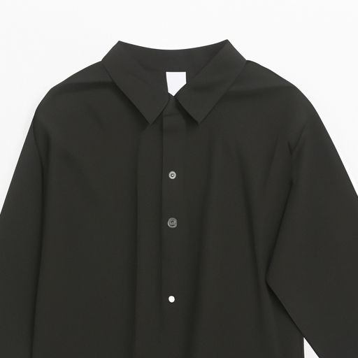 black shirt peter pan collar